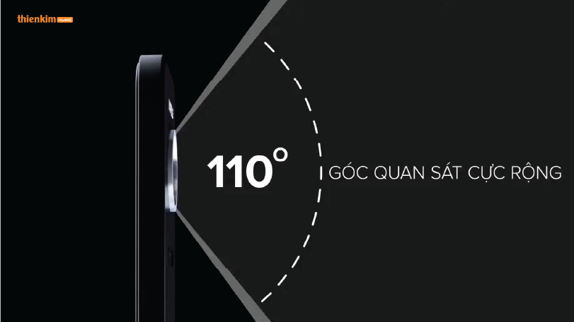 Góc quan sát cực rộng Chuông cửa có camera Hafele SLEEK 959.23.085